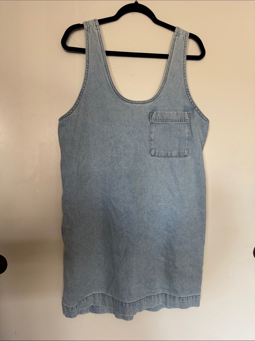 Universal Thread Light Wash Denim Tank Dress with Pockets